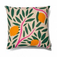 Classic Collection Sunny citrus kuddfodral 50x50 cm Grön