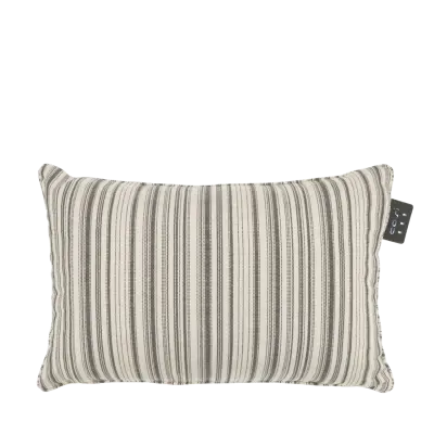 COSI FIRES Cosipillow Randig värmedyna, laddningsbart batteri, rektangulärt - vitt/svart tyg (40x60)