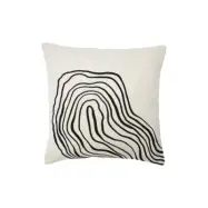 Curve Kuddfodral, Svart/vit 45x45cm