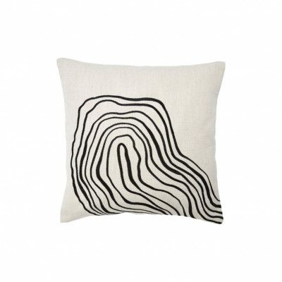 Curve Kuddfodral, Svart/vit 45x45cm