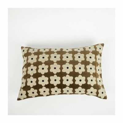 Daisy kuddfodral bomull brun 40x60