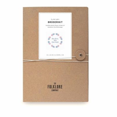 The Folklore Company Sweden Broderikit But first fika