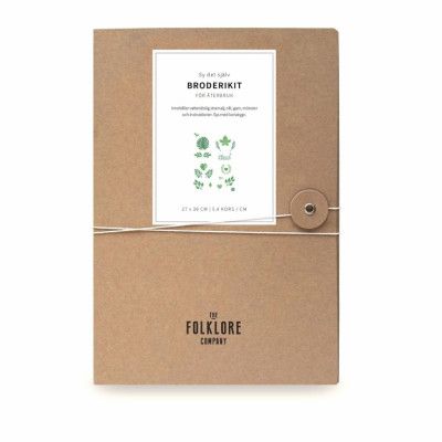 The Folklore Company Sweden Broderikit för återbruk Plants