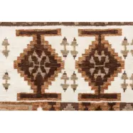 DUTCHBONE Maron matta - rektangulär, röd vävd polyester