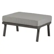 EXOTAN Orlando pall f&ouml;r tr&auml;dg&aring;rden, rektangul&auml;r - champagnetyg och aluminium