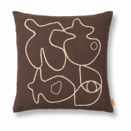 Ferm Living Figure kuddfodral 50x50 cm Coffee-Sand