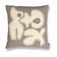 Ferm Living Figure kuddfodral 50x50 cm Grey BlueI-Off-white