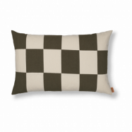 Ferm Living Fold patchwork kuddfodral 40x60 cm Dark Olive -undyed
