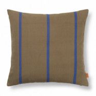 ferm LIVING Grand kudde 50x50 cm Olive-bright blue