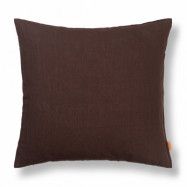 ferm LIVING Linen kudde 50x50 cm Chocolate