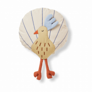 Ferm Living Peacock kudde Silver Fern-undyed