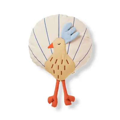 ferm LIVING - Peacock Kudde Silver Fern/Undyed