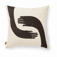 Ferm Living Pose kuddfodral 50x50 cm Coffee-undyed