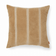 Ferm Living Senti Stripe kudde 50x50 cm Dark sand-linen