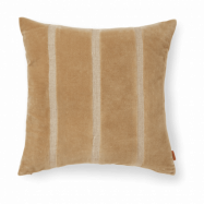 Ferm Living Senti Stripe kuddfodral 50x50 cm Dark sand-linen