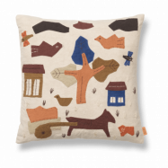 Ferm Living Village kudde 40x40 cm Off-white