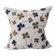 Fine Little Day Clover kuddfodral 48x48 cm Grön-natur