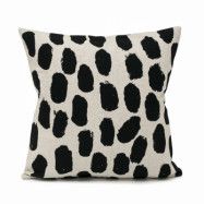 Fine Little Day Dots kuddfodral 48x48 cm Beige-svart