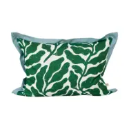 Fine Little Day Leaves kuddfodral konstraterande vinge 48x68 cm Green-blue