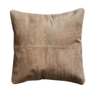 FUHRHOME Ankara kudde, patinerat l&auml;der, baksida av mocka