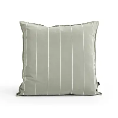 HAY - Terrazza kudde, grå smalrandig, 60 x 60 cm