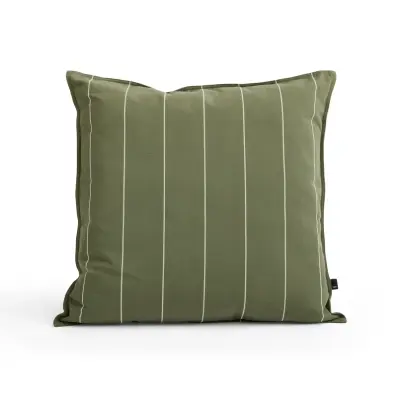 HAY - Terrazza kudde, olivgrön med smala listar, 60 x 60 cm