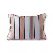 HKliving Kudde 35x50 cm satin/sammet Orange-blå