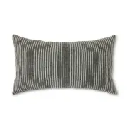 HKliving Striped monochrome kudde 40x70 cm Grey