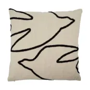 House Doctor Fly kuddfodral 50x50 cm Svart-off white