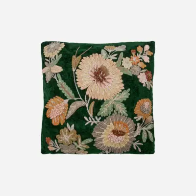 House Doctor - HDBota kuddfodral, grönt/färgglatt, 50 x 50 cm