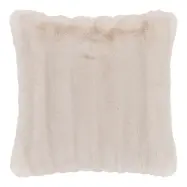 HOUSE NORDIC Galena prydnadskudde, fyrkantig - vit polyesterimitationspäls (45x45)