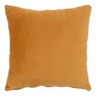 HOUSE NORDIC Lido kudde, fyrkantig - gul polyestervelour