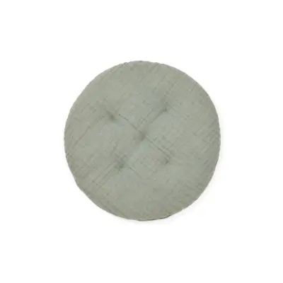 KAVE HOME Laily grön kudde tillverkad av 100 % ekologisk bomull, 30 cm