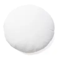 KAVE HOME Flufffylld kudde, rund - vitt tyg iåtervunna fibrer och polyesterfiber (Ø45)