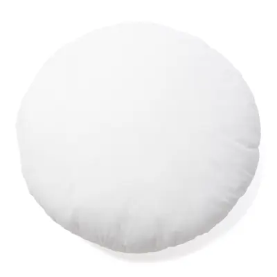 KAVE HOME Flufffylld kudde, rund - vitt tyg iåtervunna fibrer och polyesterfiber (Ø45)