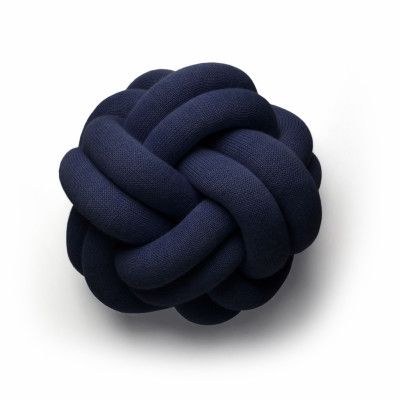 Kudde Knot mörkblå