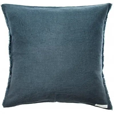 Kudde Sunshine Fringe 50x50 cm, Silence (Mörkblå)