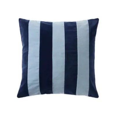Kuddfodral Samira 50x50 cm Blå/Mörkblå