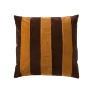 Kuddfodral Samira 50x50 cm Brun/Mörkbrun