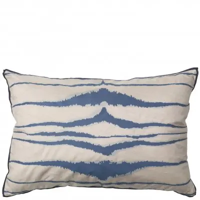 Kuddfodral Scratch 40x60 cm, Blå/Vit