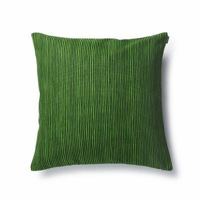 Kuddfodral Varvunraita grön 50x50