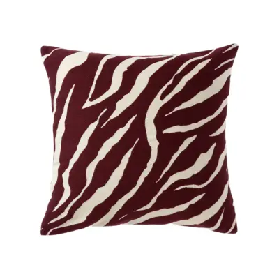 Kuddfodral Zelda 50x50 cm Burgundy / Off white