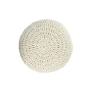 LAFORMA Magnolia kudde, rund - vit ull och polyester