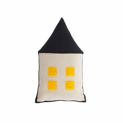 LAFORMA Nisi kudde - beige och svart bomull