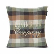 Lexington Checked Cotton Flannel Logo kuddfodral 50x50 cm Beige