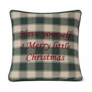 Lexington Checked Organic Cotton Flannel kuddfodral 50x50 cm Merry Little Christmas