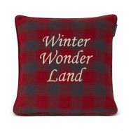 Lexington Checked Organic Cotton Flannel kuddfodral 50x50 cm Winter Wonder Land