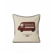 Lexington Coffee Truck kuddfodral 50x50 cm bomullstwill Beige-brun