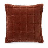 Lexington Cotton Velvet quilted kuddfodral 50x50 cm Rustic brown