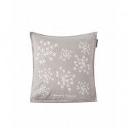 Lexington Flower kuddfodral Broderad 50x50 cm Grå-vit
